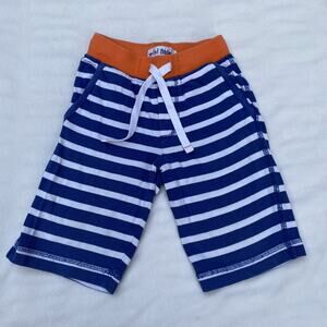 Mini Boden Blue & White Stripes Baggies Shorts